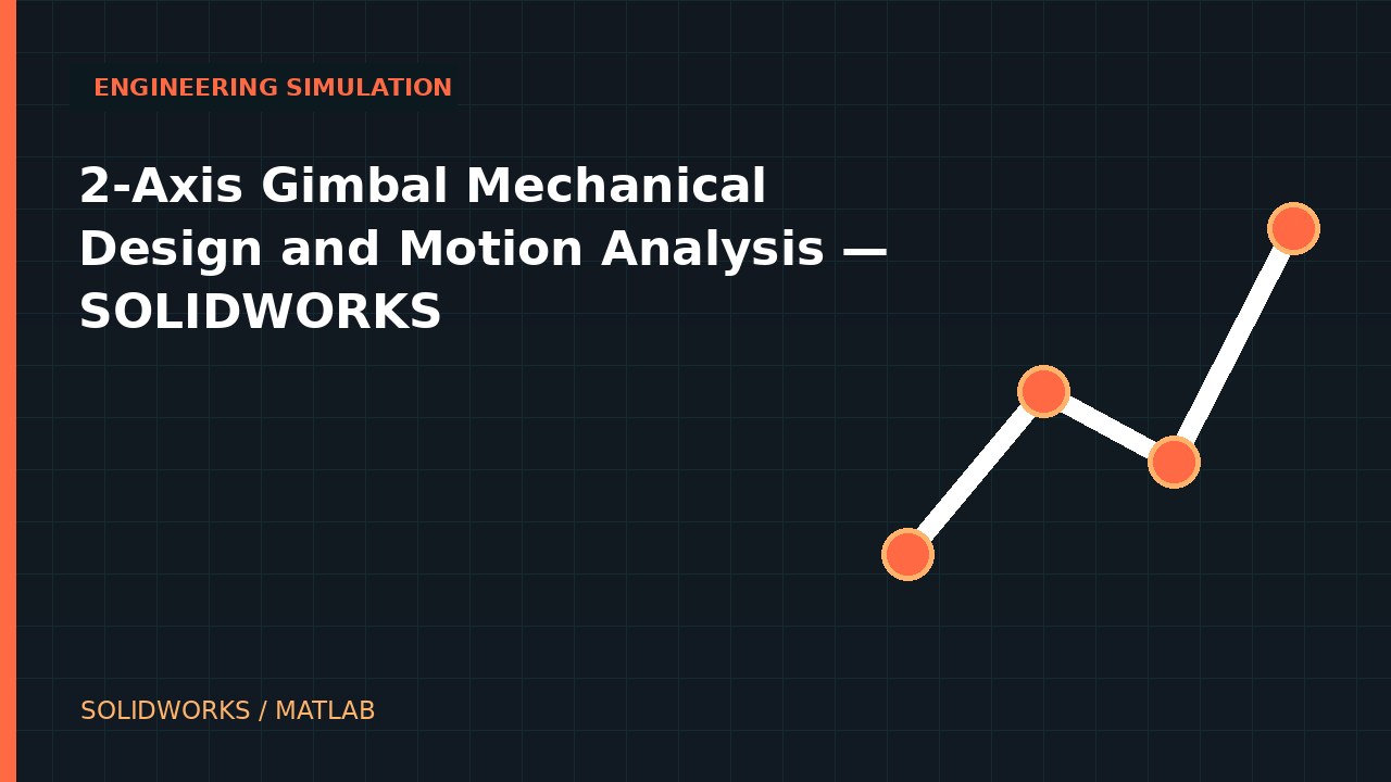 2-Axis Gimbal Mechanical Design and Motion Analysis | SOLIDWORKS video thumbnail