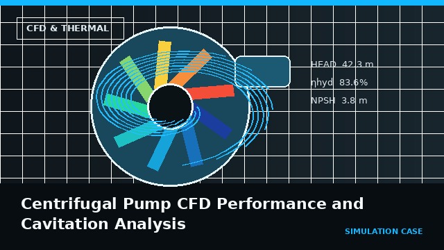 Centrifugal Pump CFD Performance and Cavitation Analysis project video thumbnail