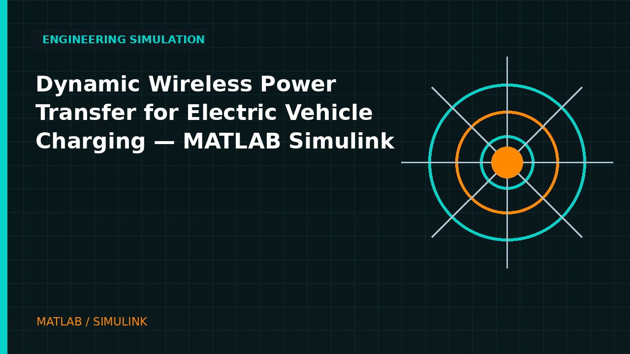 Dynamic Wireless Power Transfer for Electric Vehicle Charging | MATLAB Simulink engineering simulation video thumbnail