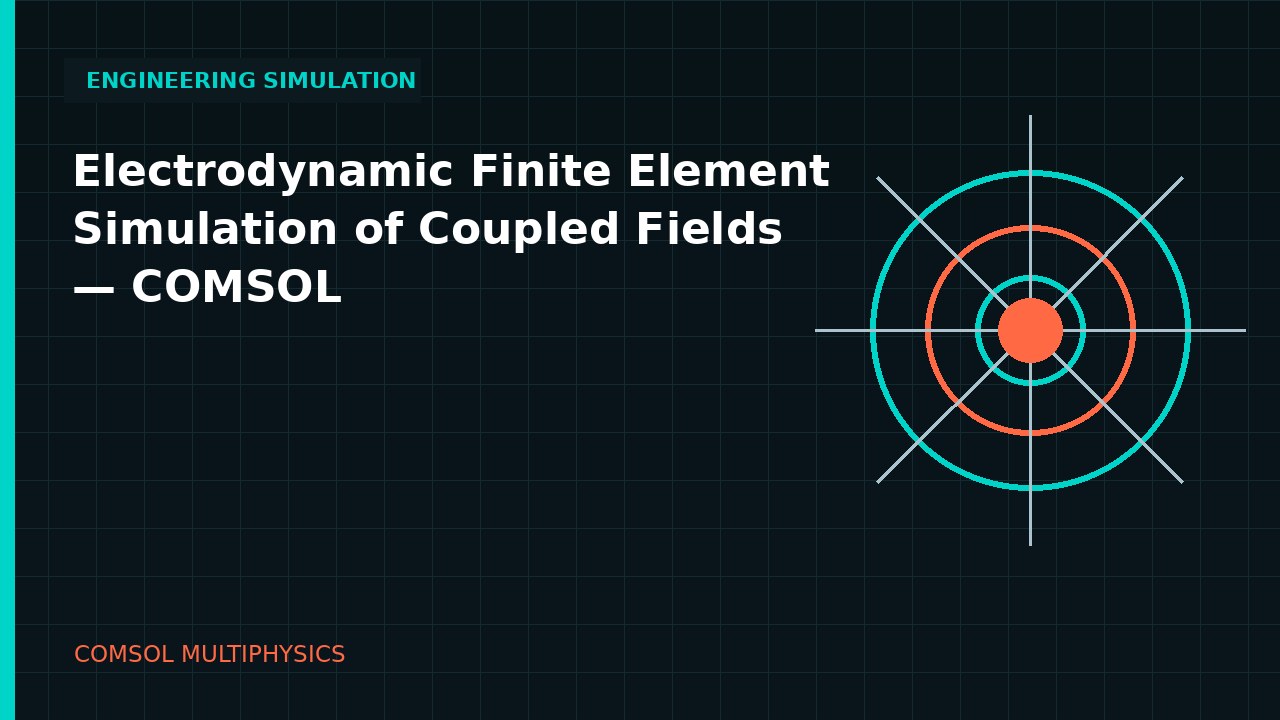 Electrodynamic Finite Element Simulation of Coupled Fields | COMSOL simulation video thumbnail