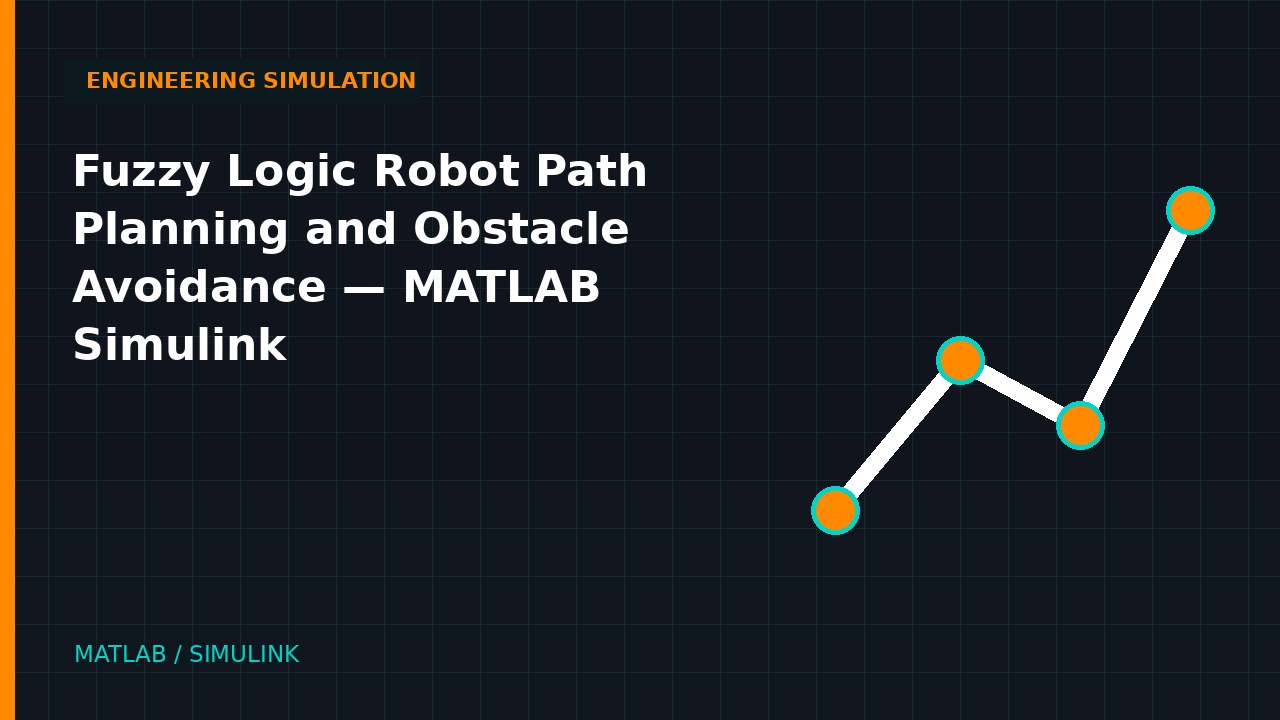 Fuzzy Logic Robot Path Planning and Obstacle Avoidance | MATLAB Simulink simulation video thumbnail