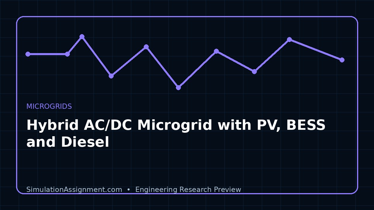 Hybrid AC/DC Microgrid with PV, BESS and Diesel project video thumbnail