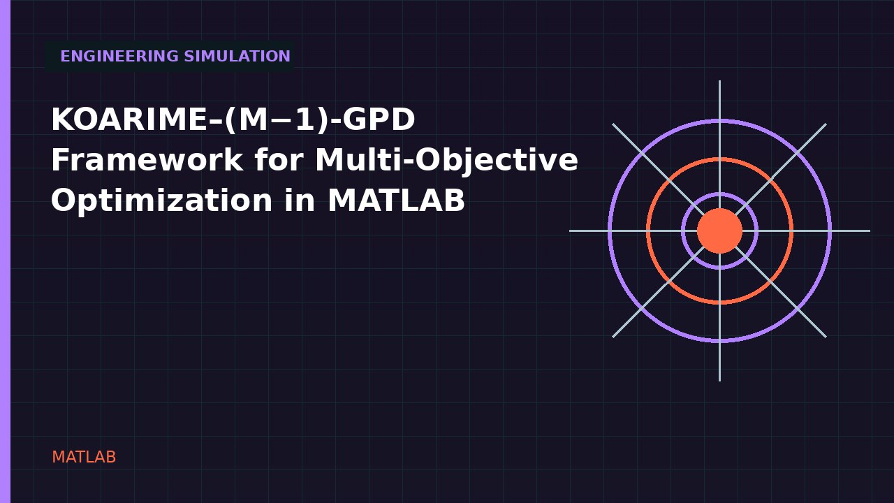 KOARIME–(M−1)-GPD Framework for Multi-Objective Optimization in MATLAB video thumbnail