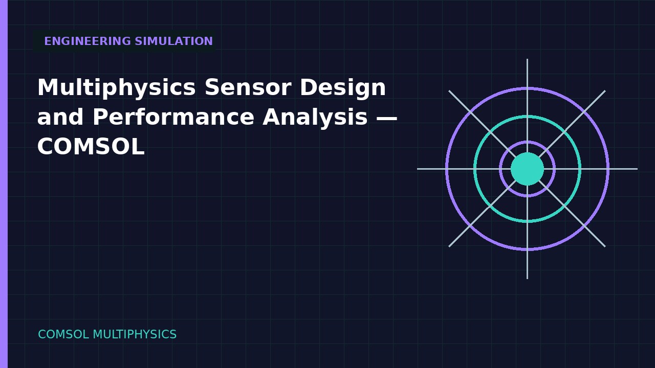 Multiphysics Sensor Design and Performance Analysis | COMSOL simulation video thumbnail