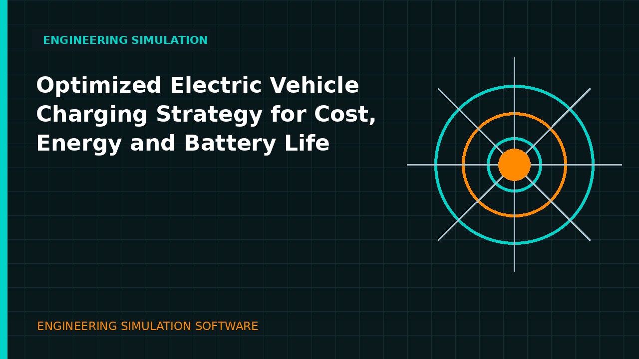 Optimized Electric Vehicle Charging Strategy for Cost, Energy and Battery Life engineering simulation video thumbnail