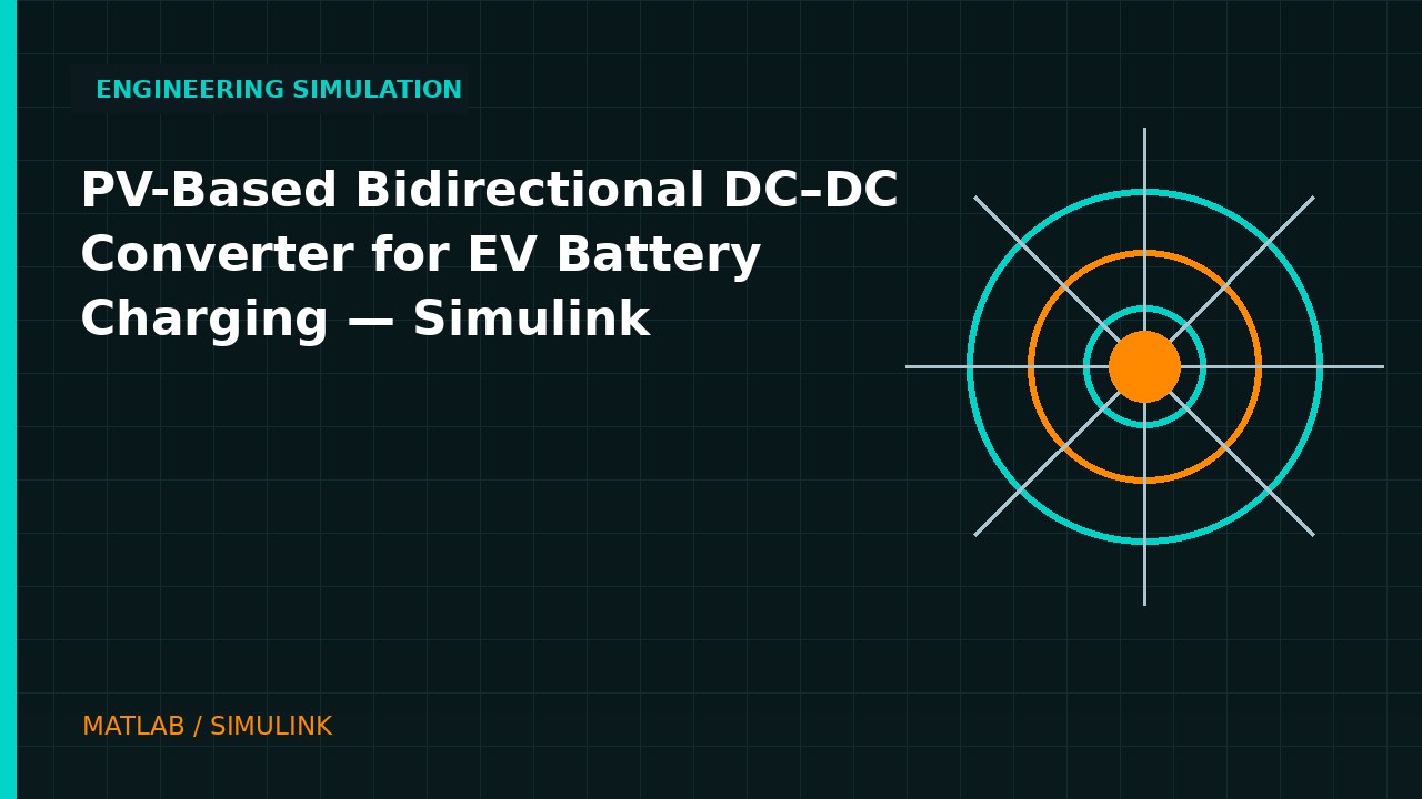 PV-Based Bidirectional DC–DC Converter for EV Battery Charging | Simulink engineering simulation video thumbnail
