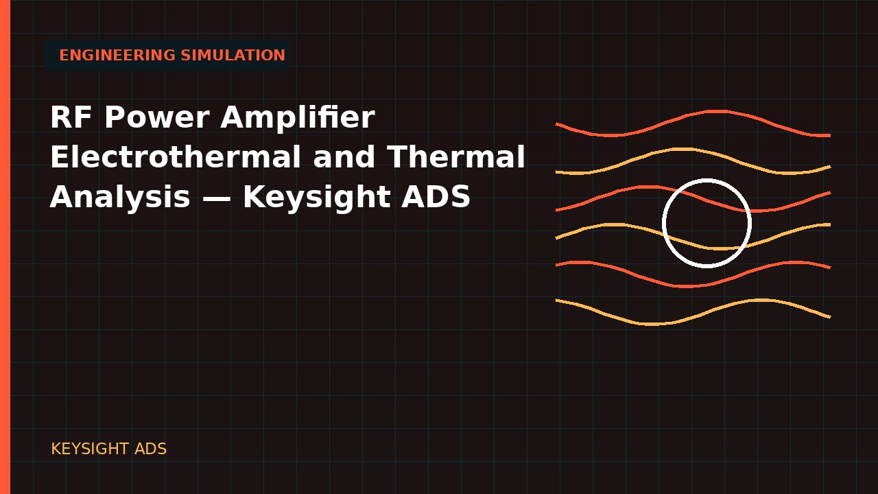 RF Power Amplifier Electrothermal and Thermal Analysis | Keysight ADS simulation video thumbnail