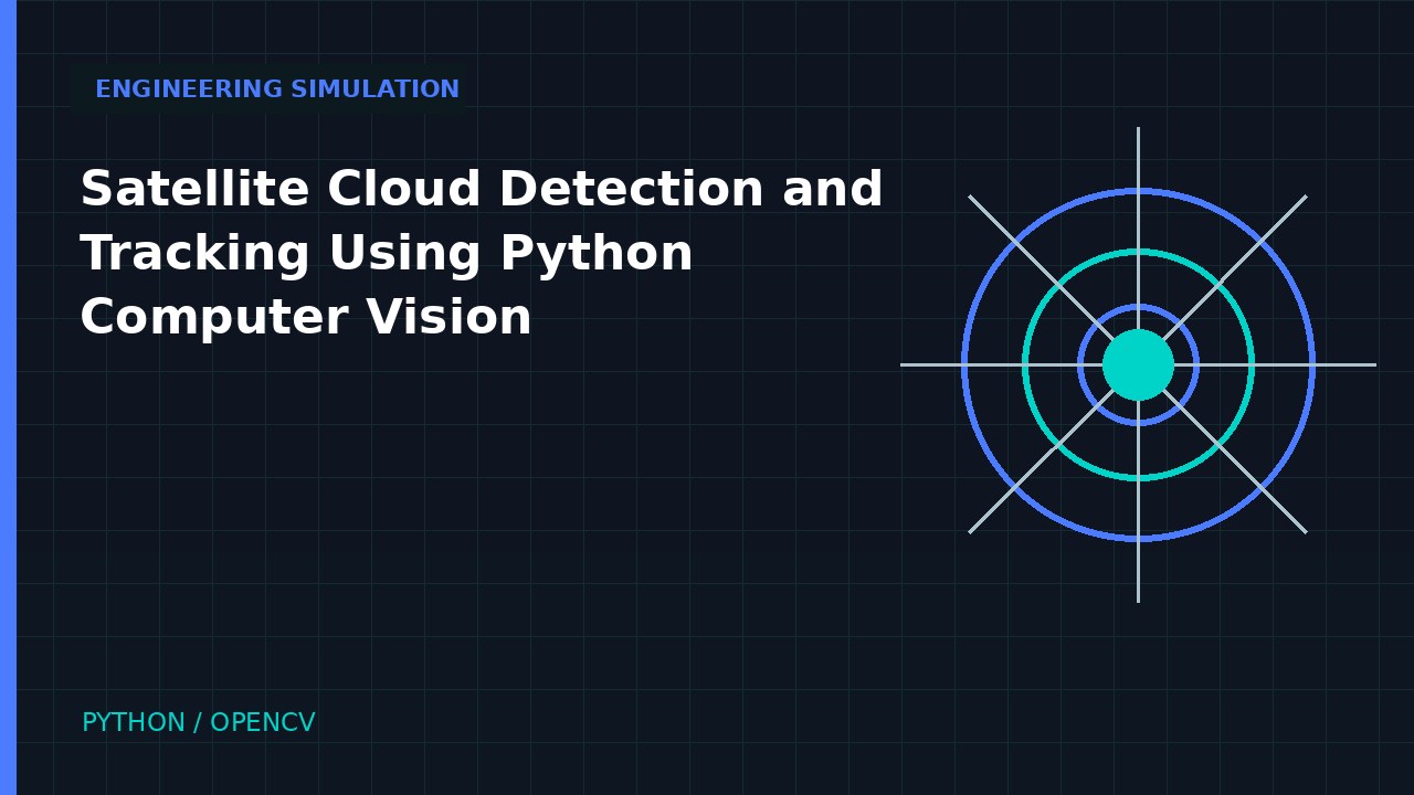 Satellite Cloud Detection and Tracking Using Python Computer Vision engineering simulation video thumbnail