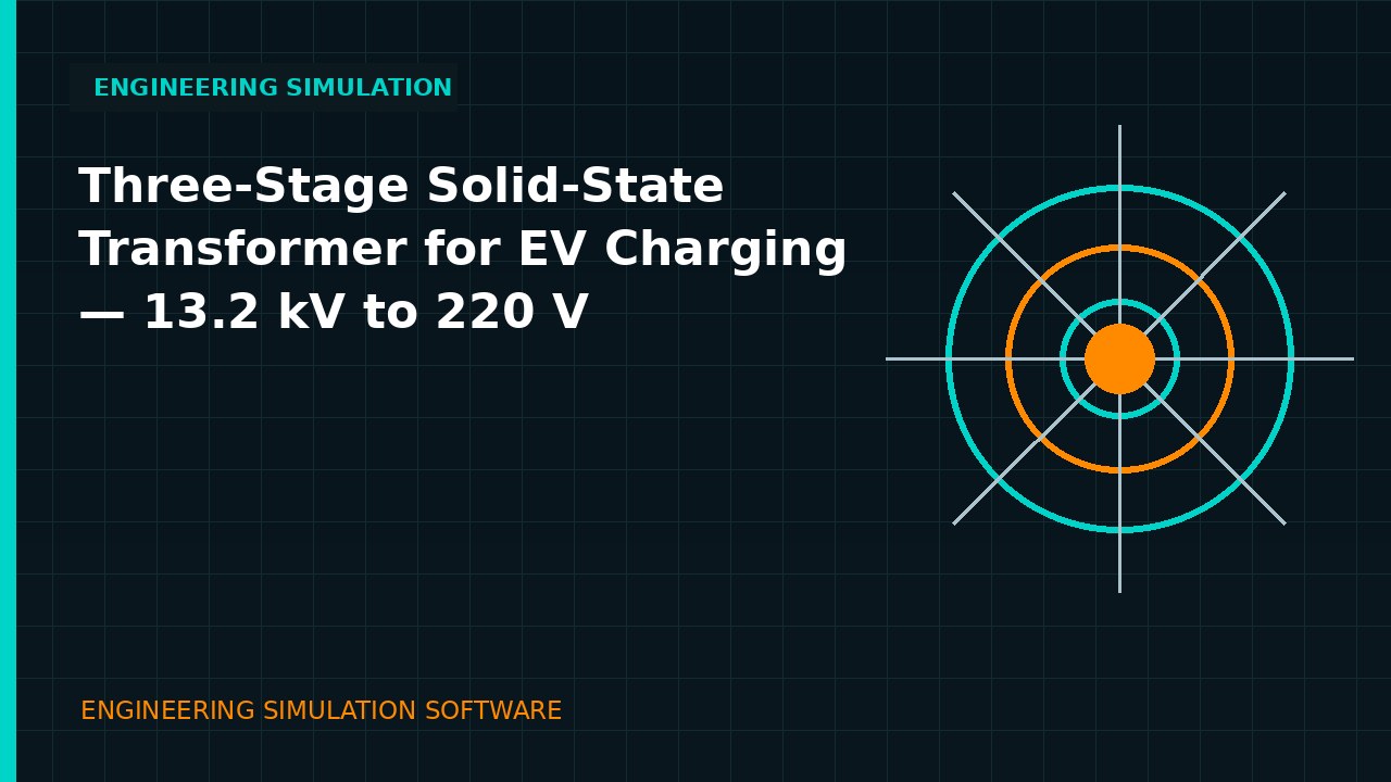 Three-Stage Solid-State Transformer for EV Charging | 13.2 kV to 220 V engineering simulation video thumbnail
