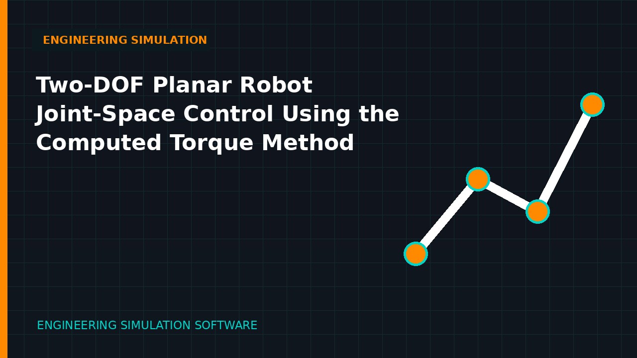 Two-DOF Planar Robot Joint-Space Control Using the Computed Torque Method engineering simulation video thumbnail