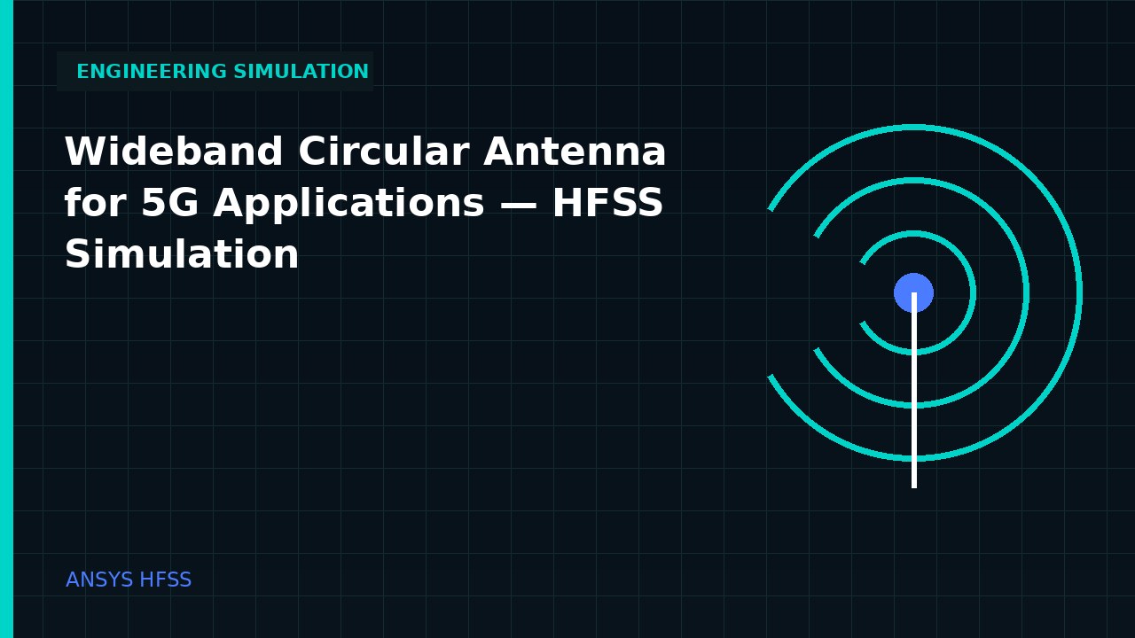 Wideband Circular Antenna for 5G Applications | HFSS Simulation engineering simulation video thumbnail